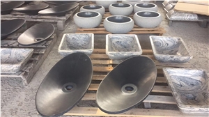 Marble Stone Vessel Sinks Bianco Carrara Oval Sink for Bathroom Sink