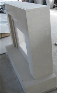 Moon Beige Marble Fireplace Insert / Fireplace Design Hearth Surround Moon Beige Marble Fireplace Insert / Fireplace Design Hearth Surround
