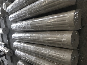 Natural Stone Beige Marble Column Base/ Architectured Roman Column