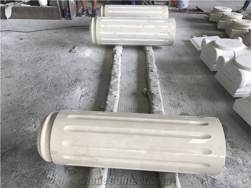 Natural Stone Granite Column Base, Roman Column