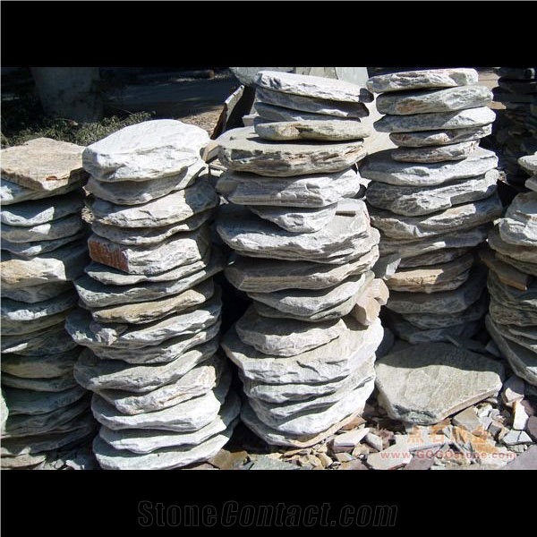 Natural Stone Irregular Flagstone Natural Split for Exterior Dector, Flagstone Walkway Pavers