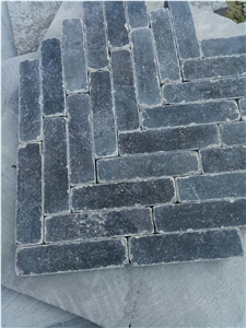 Natural Stone Patio Pavers Blue Limestone Tumbled Pation for Driveway Paving Stone