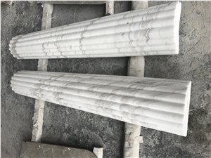 Natural Stone Roman Coloumn/ Sculptured Pillar/ Handmade Stone Column