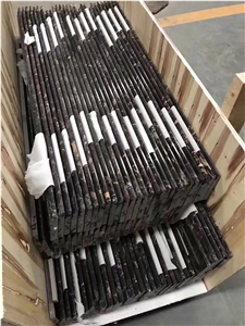 Natural Stone Trim Marble Chair Rails Light Emperador Border Mouldings for Skirtings