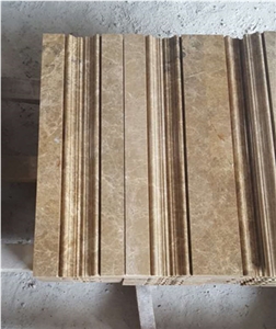 Popular Design Light Emperador Chair Rail Marble Linear, Interior Building Stone Border Popular Design Light Emperador Chair Rail Marble Linear, Interior Building Stone Border