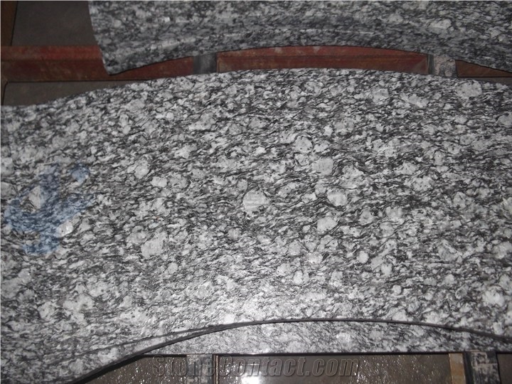 Spray White Granite Tiles, Floor Covering Tiles for Project