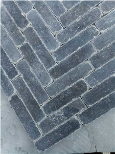 Tumbled Driveway Paving Stone Blue Limestone Pavers for Flooring Covering