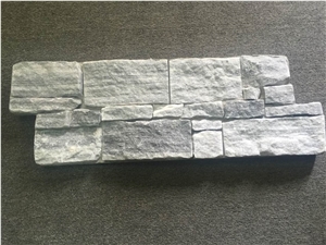 White Cloudy Marble Wall Cladding, Split Face Culture Stone