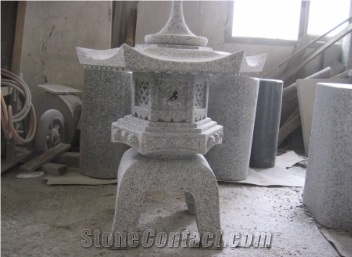 White Granite Lantern, Landscaping Product, Garden Series Product