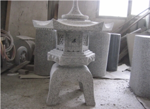 White Granite Lantern, Landscaping Product, Garden Series Product