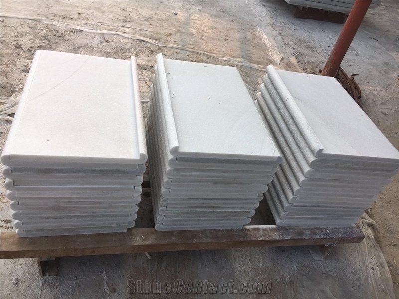 White Quartzite Cut to Size for Swimming Pool, Quartzite Tiles