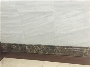 Whosale Dark Emperador Marble Baseboard Board Linear, Interior Building Stone Border