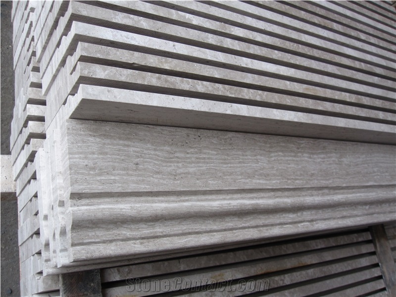 Whosale Dark Emperador Marble Pencil Round Border, Interior Building Stone Border