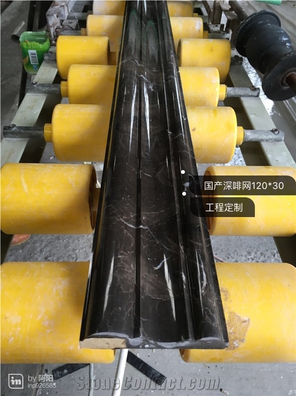 Whosale Light Emperador Marble Linear Stone Border, Interior Building Stone Border