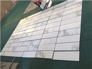 Wooden Grey Marble Pillar, Architectural Column Cladding Tiles
