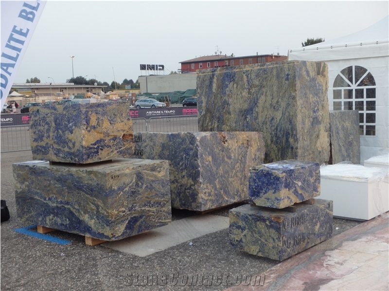 Sodalite Royal Blue Marble Block