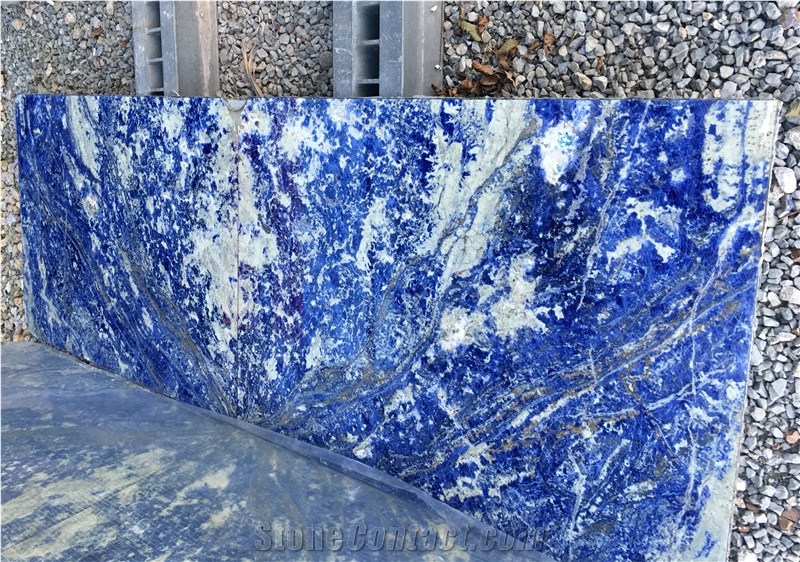 Blue Sodalite Slabs, Sodalite Royal Blue Marble Slabs