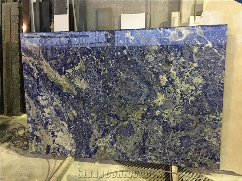 Blue Sodalite Slabs, Sodalite Royal Blue Marble Slabs