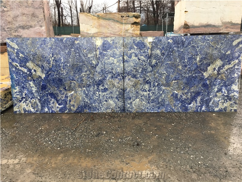 Blue Sodalite Slabs, Sodalite Royal Blue Marble Slabs