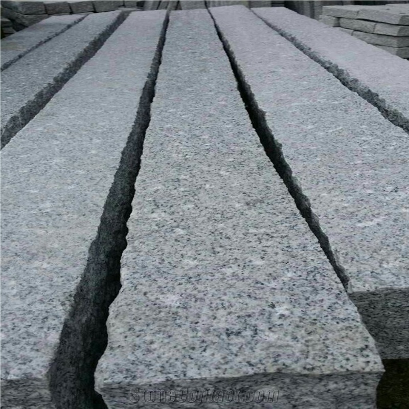 Bianco Crystal Granite G603 Granite,Road Stone,Kerbstone for Landscape,Palisade,Chinese Cheap Light Grey Curbstone,Pineappled,Natural Split,Pillars