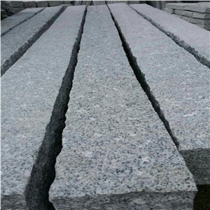 Bianco Crystal Granite G603 Granite,Road Stone,Kerbstone for Landscape,Palisade,Chinese Cheap Light Grey Curbstone,Pineappled,Natural Split,Pillars