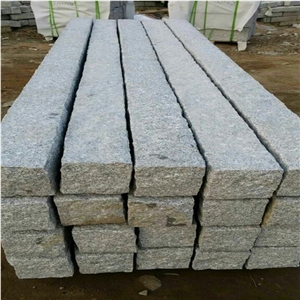 Bianco Crystal Granite G603 Granite,Road Stone,Kerbstone for Landscape,Palisade,Chinese Cheap Light Grey Curbstone,Pineappled,Natural Split,Pillars