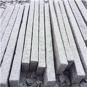 Bianco Crystal Granite G603 Granite,Road Stone,Kerbstone for Landscape,Palisade,Chinese Cheap Light Grey Curbstone,Pineappled,Natural Split,Pillars
