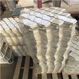 Italian Bianco White Marble Mosaic Pattern,Wall Decoration Tiles
