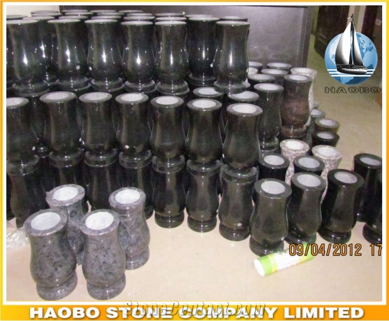 Cheap Customize Granite Memorial Vases for Graves,China Quarry Natural Tombstone Vases for Cemetery,Flower Vases for Headstones,Monument Flower Pot