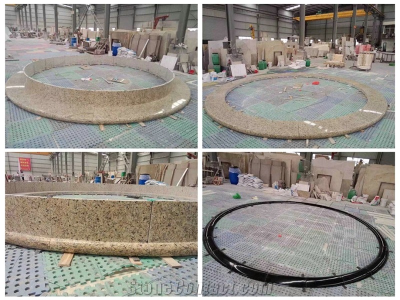 China Factory Best Price Good Service Natural Stone Quarry Wholesale Exotic River Gold Granite Slab with Iso9001