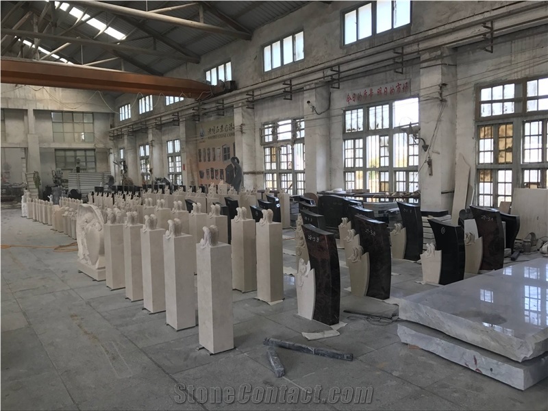 Engraved Line Carving Plaque, French Style Black Panels, Absolute Black Granite Monument & Tombstone from China Factory