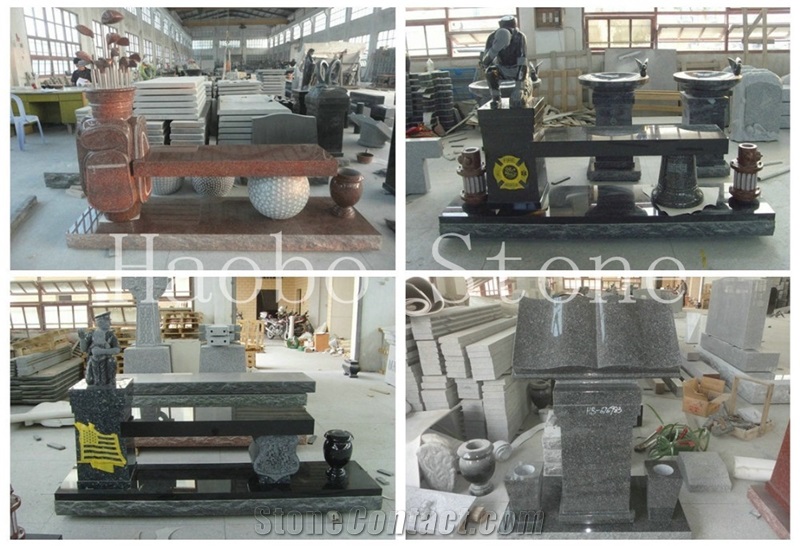 High Quality China Quarry Natural Stone Granite Heart Shaped Carved Rose Headstone for Cemetery Factory Cheap Price Slab Gravestones Unique Monument