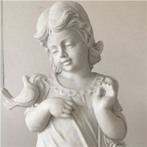 High Quality Haobo China Natural Stone Direct Hot Sale ,Wholesale Cheap Price,Outdoor Decoration Sculpture, Life-Size Marble Merry Baby Angels Models
