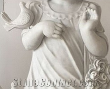High Quality Haobo China Natural Stone Direct Hot Sale ,Wholesale Cheap Price,Outdoor Decoration Sculpture, Life-Size Marble Merry Baby Angels Models
