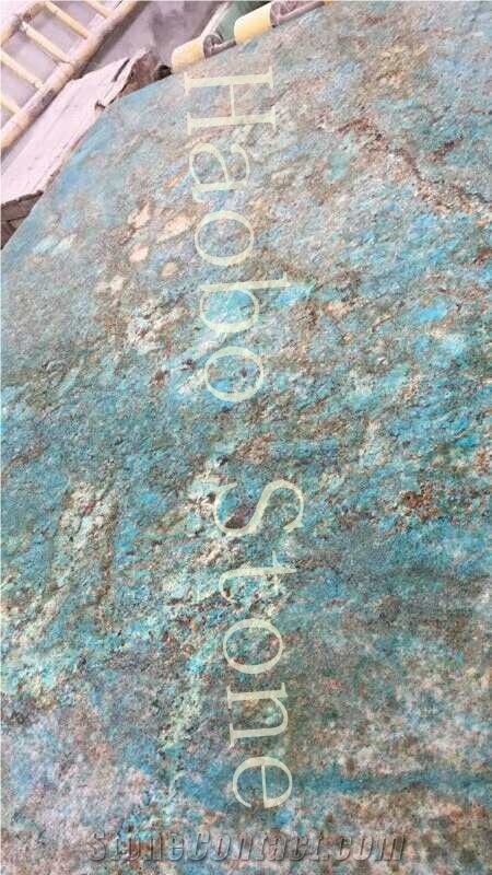 Natural Stone China Quarry Custom Cut to Size Top Quality Fantasy Blue Quartzite Slabs for Interior Decoration ,Dinning Table Set,Floor Tiles ,Price