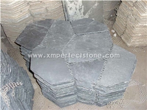 China Black Slate Flagstone Walkway Pavers,Black Slate Paver Stone Tiles China Black Slate Flagstone Walkway Pavers,Black Slate Paver Stone Tiles