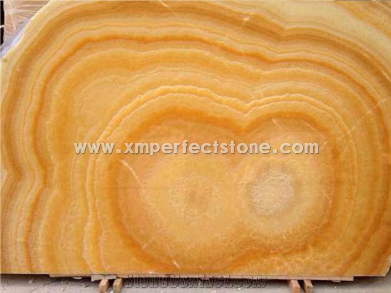 Honey Yellow Onyx Slabs & Tiles, Onyx Wall Covering, Onyx Floor Covering