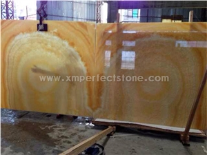 Honey Yellow Onyx Slabs & Tiles, Onyx Wall Covering, Onyx Floor Covering