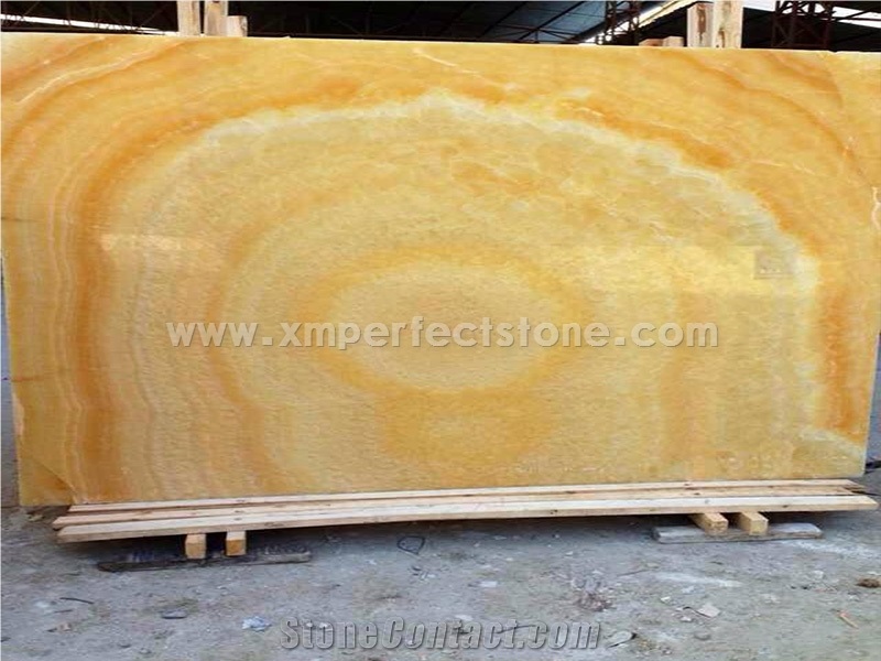Honey Yellow Onyx Slabs & Tiles, Onyx Wall Covering, Onyx Floor Covering