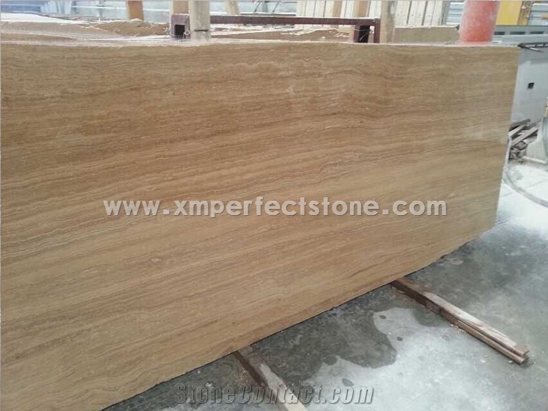 Wooden Travertine Slab,Iran Classic Travertine Tiles