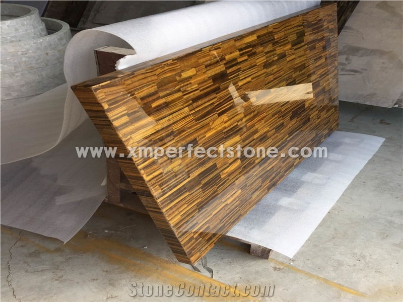 Yellow Tiger Eyes,Semi Precious Stone Panels,Tiger Eyes Luxury Material Slabs&Tiles