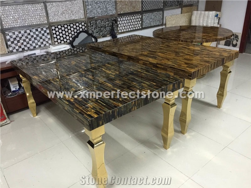 Yellow Tiger Eyes,Semi Precious Stone Panels,Tiger Eyes Luxury Material Slabs&Tiles