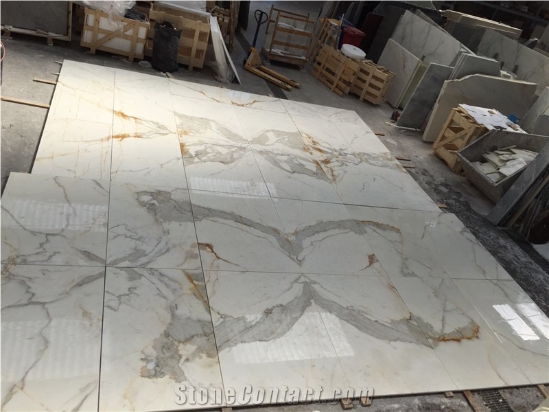 Calacatta Gold Marble Slabs & Tiles