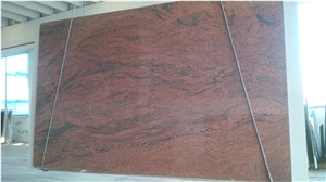 Red Multicolor Granite Slabs, Multicolor Red Granite