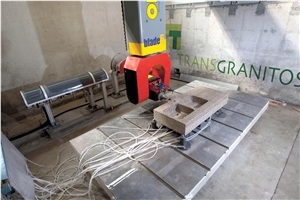 Amarelo Vila Real Granite- Amarelo Real Granite Double Sink on Process