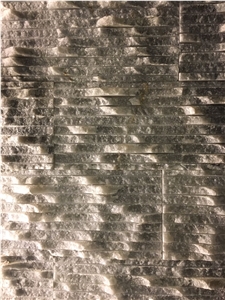 Rough Textured Antilop Grey Marble Wall Tiles, Grey Sparkly Marble Chiselled Wall Tile, Waterfall Tile, Lansdcape Stone