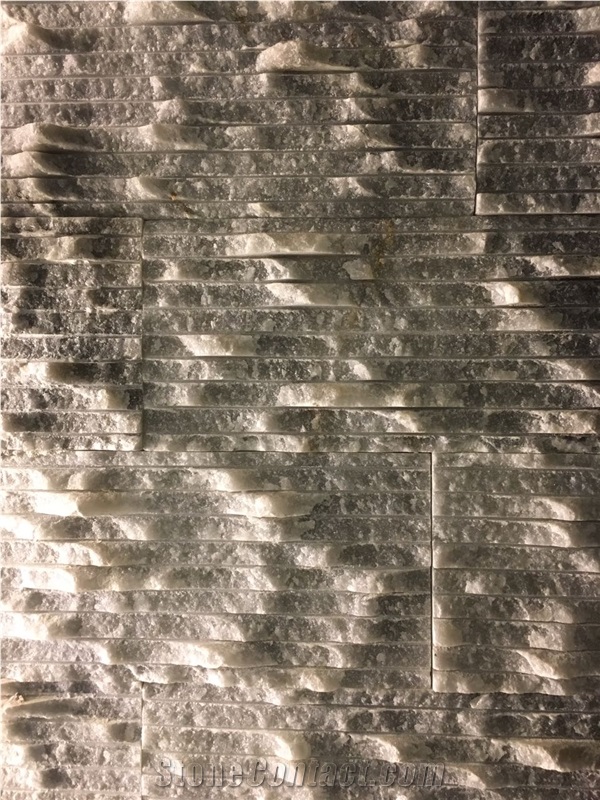 Rough Textured Antilop Grey Marble Wall Tiles, Grey Sparkly Marble Chiselled Wall Tile, Waterfall Tile, Lansdcape Stone
