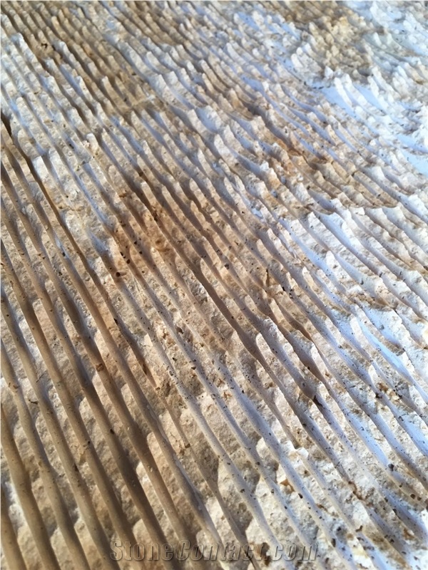 Rough Textured Classic Denizli Wall Tiles, Classic Travertine Chiselled Wall Tile, Waterfall Tile, Lansdcape Stone