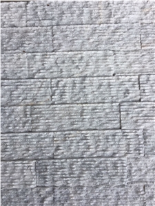 Rough Textured Mugla White Marble Wall Tiles, White Sparkly Marble Chiselled Wall Tile, Waterfall Tile, Lansdcape Stone