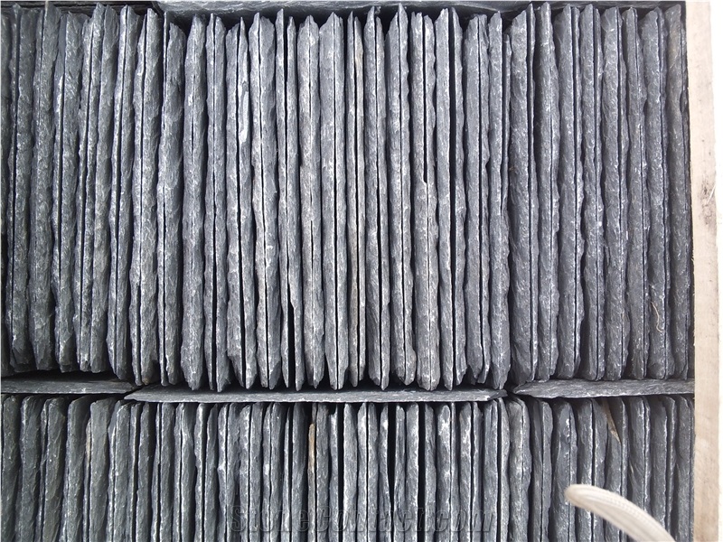 China Grey Blue Stone Slabs & Tiles -Gray Wallstone-Natural Splited Coverings Patterns in Cheap Price, Export Standard Quality French Patterns,